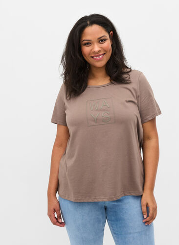 Katoenen t-shirt met print, Falcon WAYS, Model image number 0