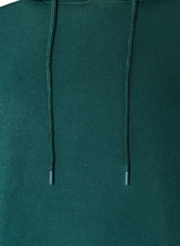 Sweatshirt jurk met capuchon en zakken, 0648, Packshot image number 2