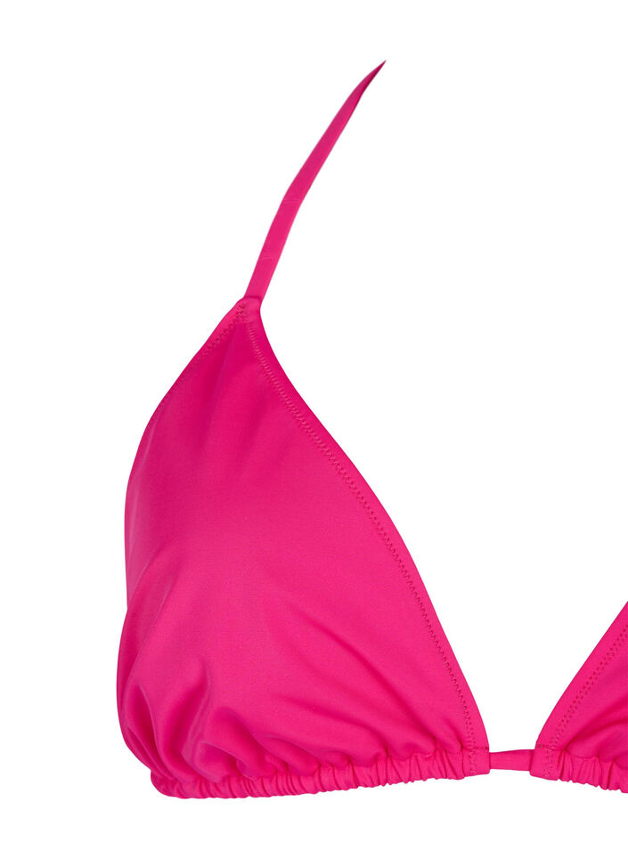 Effen triangel bikinitopje, Roze, Packshot image number 2
