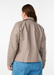 Bikerjack in imitatieleer, Beige, Model image number 2