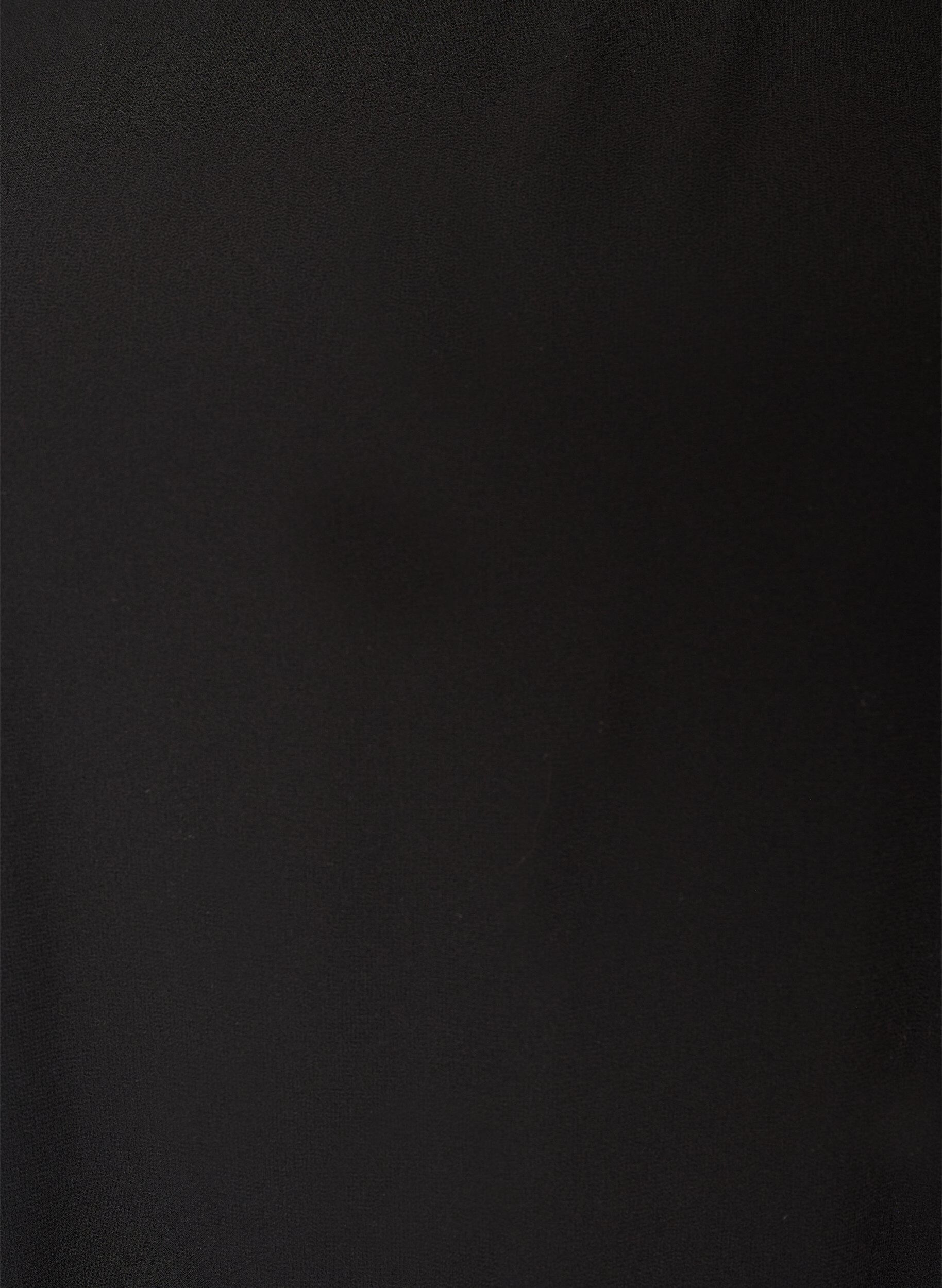 ZizziChiffon blouse met balloneffect, Zwart, Packshot image number 2