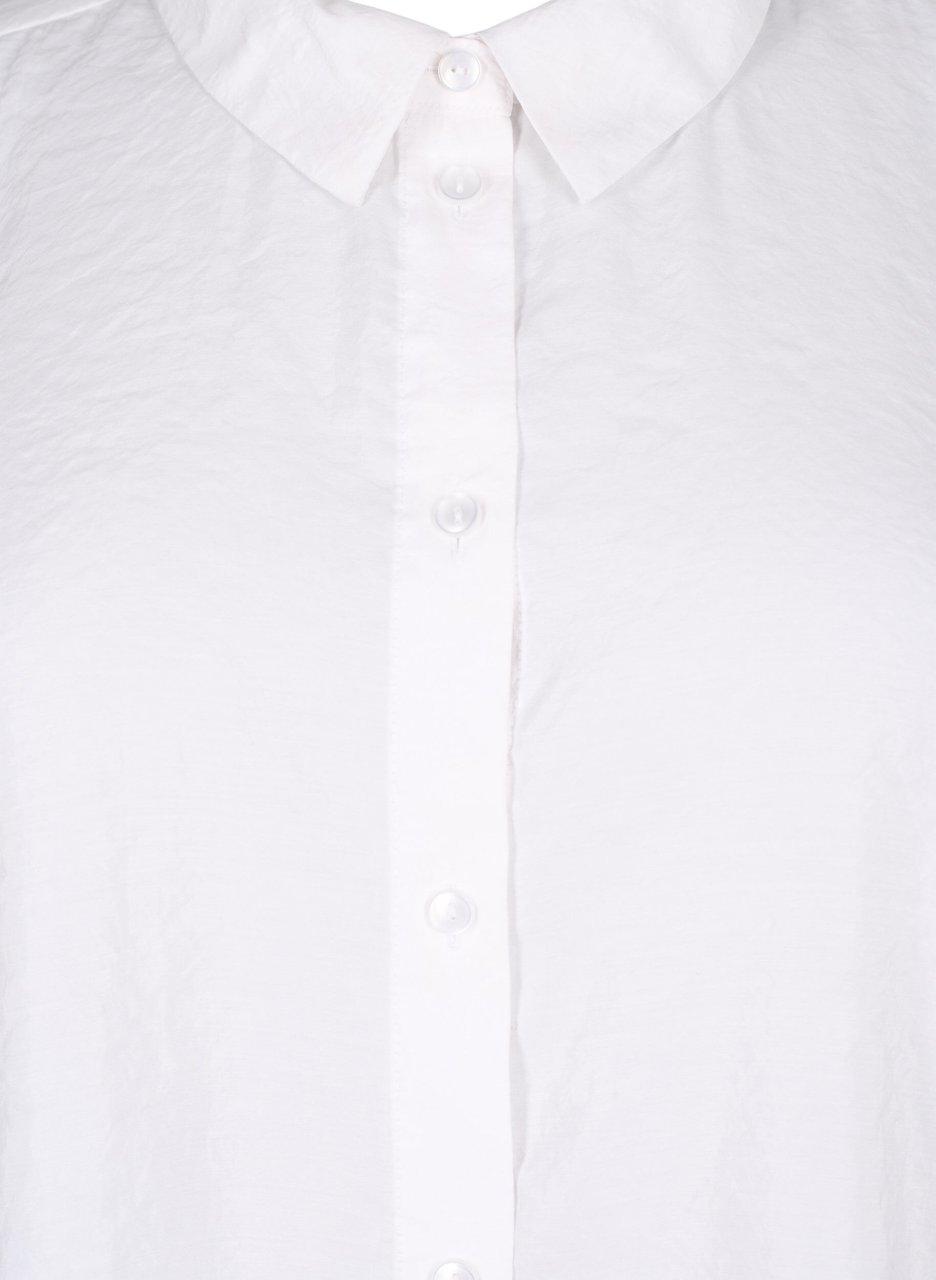 Zizzi Shirt met lange mouwen van Tencel &trade; Modal, Bright White, Packshot image number 2