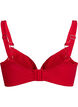 Bikini-bh met beugel en drapering, Rood, Packshot image number 1