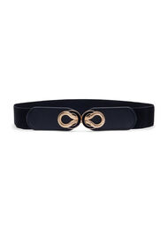 Elastische tailleband met gouden details, Black