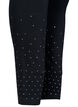 Viscose legging met stippen, Black, Packshot image number 3