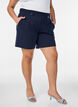 Korte broek met zakken en losse pasvorm, Blauw, Model image number 3