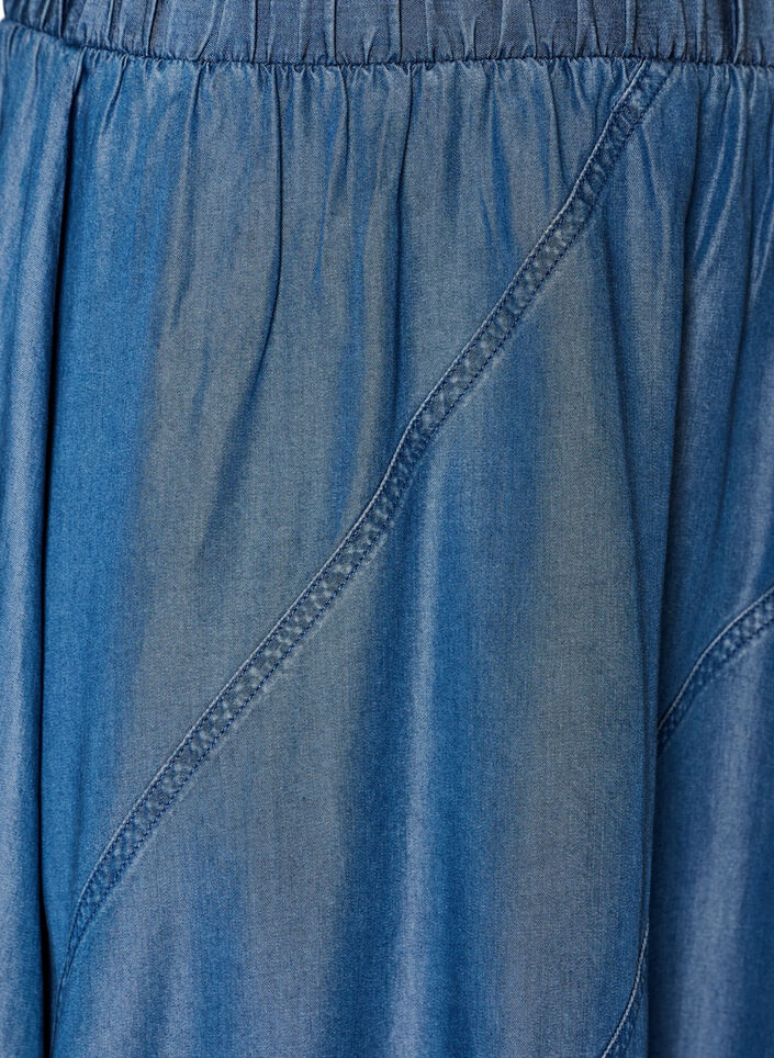 Denimlook maxirok in TENCEL&trade; Lyocell, Blauw, Packshot image number 2