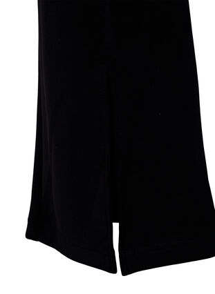 Flared broek met slitsen aan de voorkant, Black, Packshot image number 3