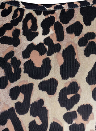 Sporttop met luipaard print en mesh, Leopard, Packshot image number 2