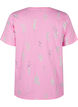 T-shirt van biologisch katoen met bloemenprint, Rosebloom W. Flower, Packshot image number 1