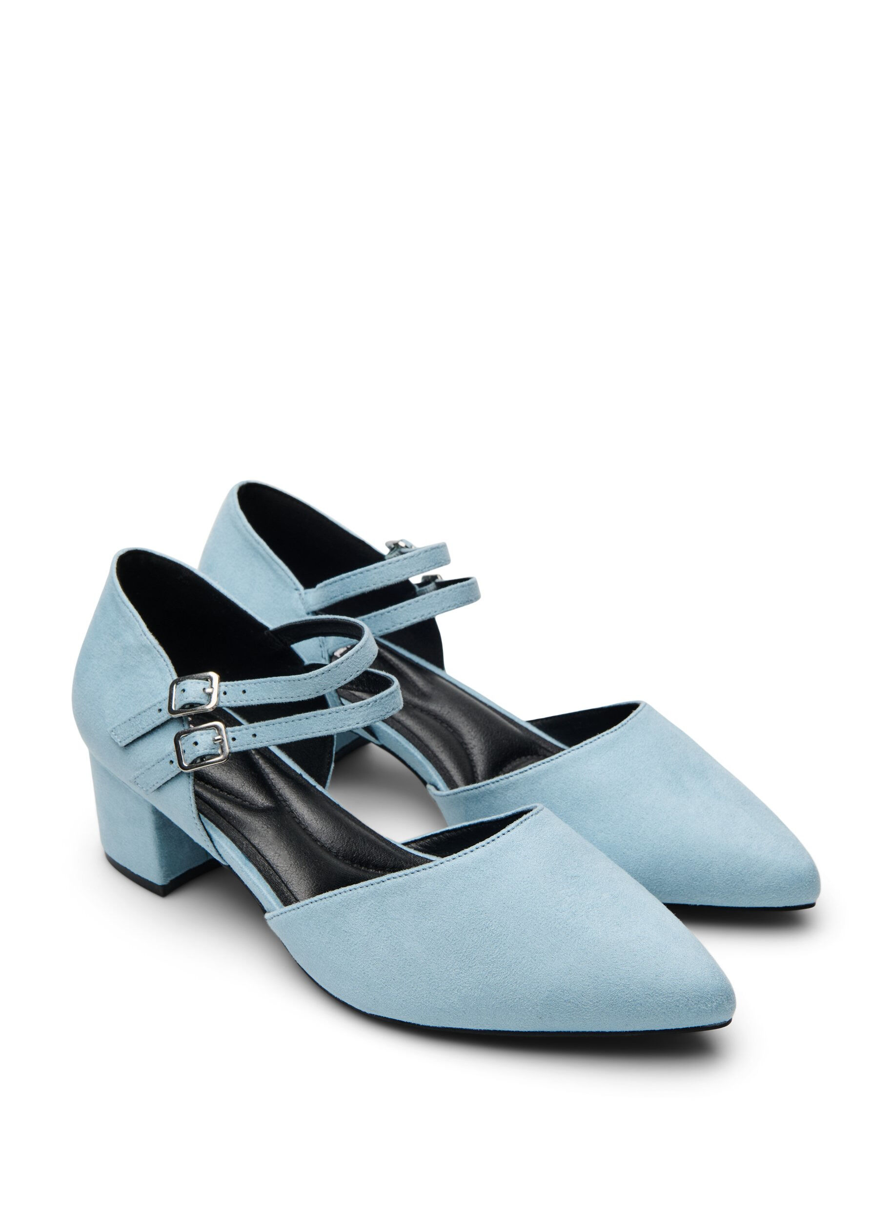 Zizzi Pumps met dubbele bandjes, Blauw, Packshot image number 1