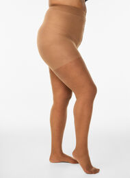 Zongebruinde huidskleur panty in 25 denier, Beige