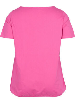 Katoenen t-shirt met korte mouwen, Raspberry Rose, Packshot image number 1