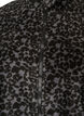 Fleecejack met luipaardprint en een hoge kraag, Zwart, Packshot image number 2