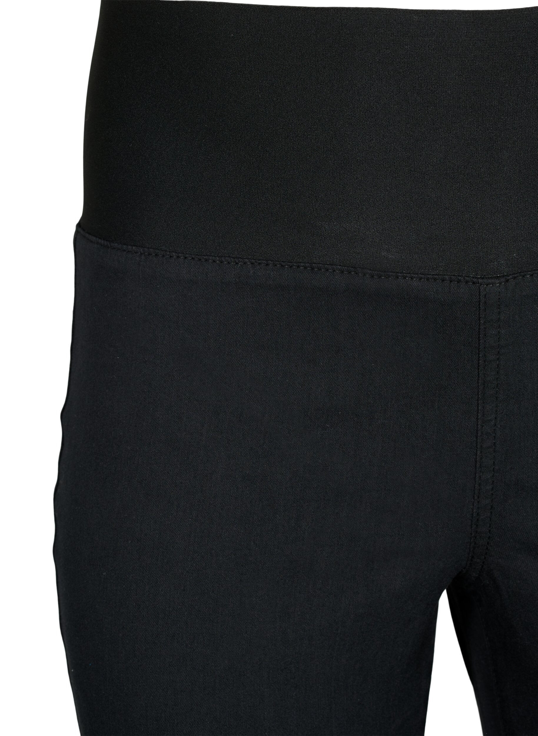 Zizzi FLASH - Jeggings met brede elastische tailleband, Zwart, Packshot image number 2