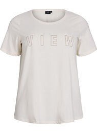FLASH - T-shirt met motief, Vanille