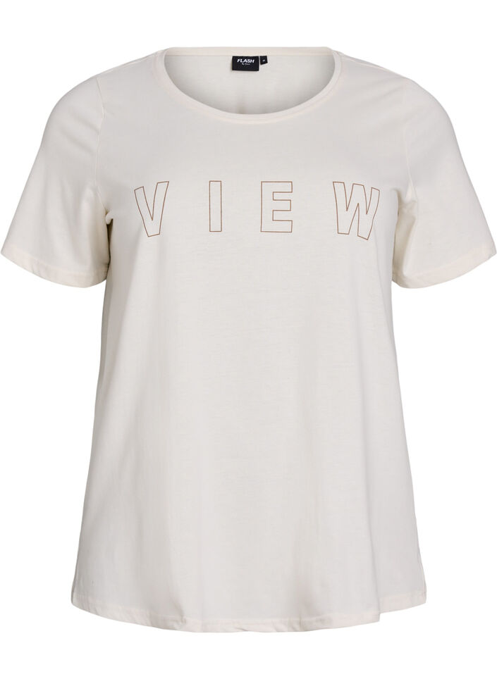 FLASH - T-shirt met motief, Vanille, Packshot image number 0