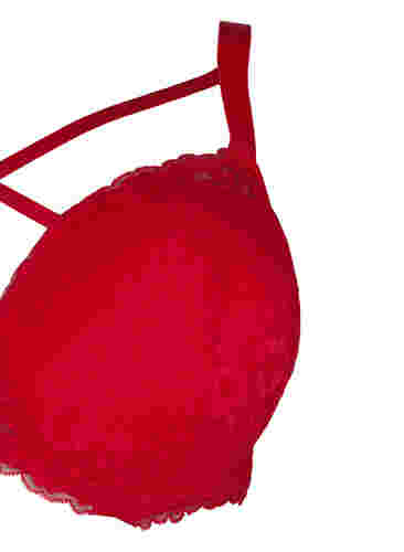 Gewatteerde bh met kant en kruis detail, Red Ass., Packshot image number 3