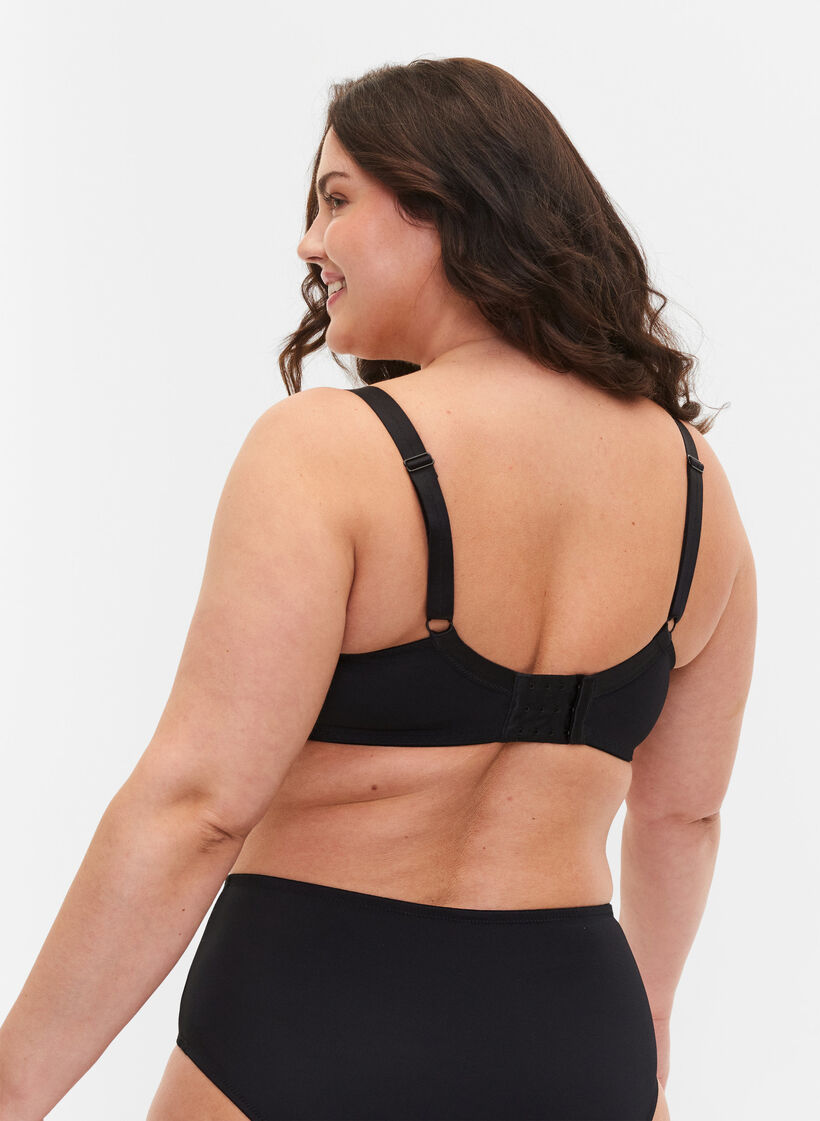 Beugelbeha met kant, Black, Model image number 1