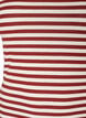 Gestreepte tanktop met een ribstructuur, Rood, Packshot image number 2