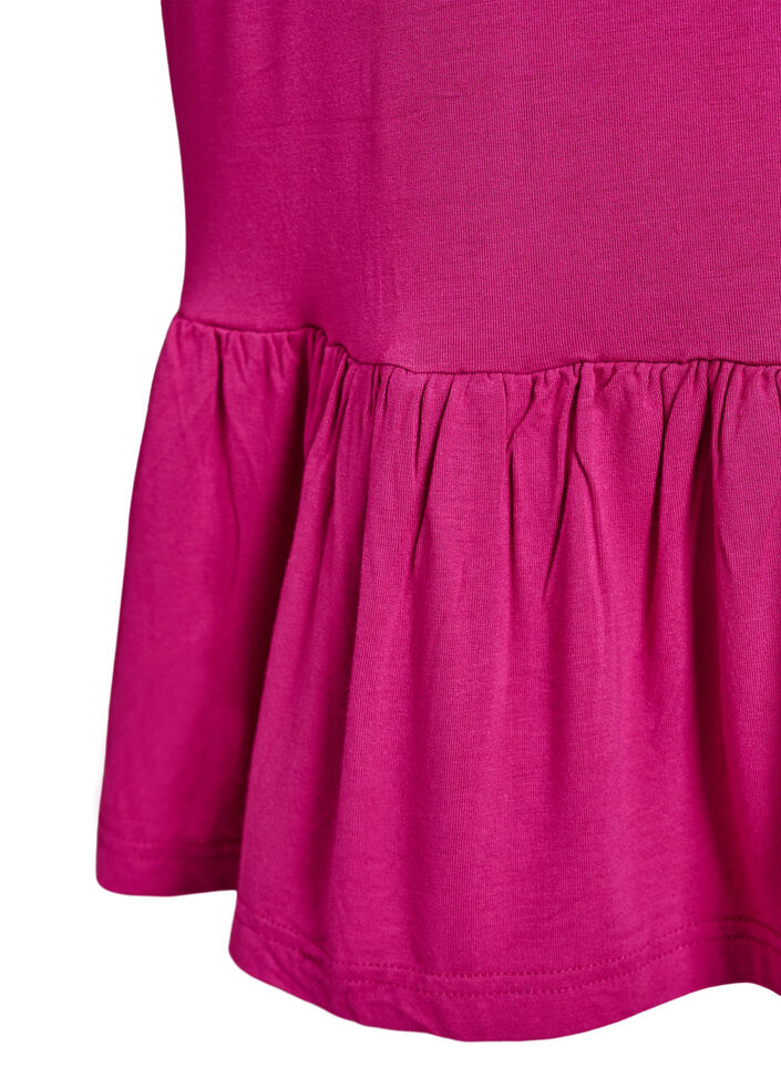 Strandjurk in viscose met gevlochten bandjes, Roze, Packshot image number 3