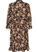 Midi-jurk met bloemenprint en afneembare strikceintuur, Zwart, Packshot image number 1