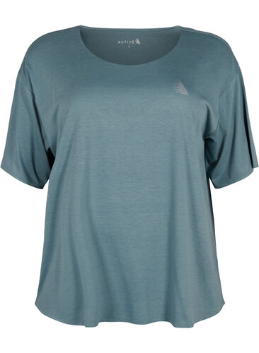 Sportieve blouse met korte mouwen, North Atlantic, Packshot image number 0
