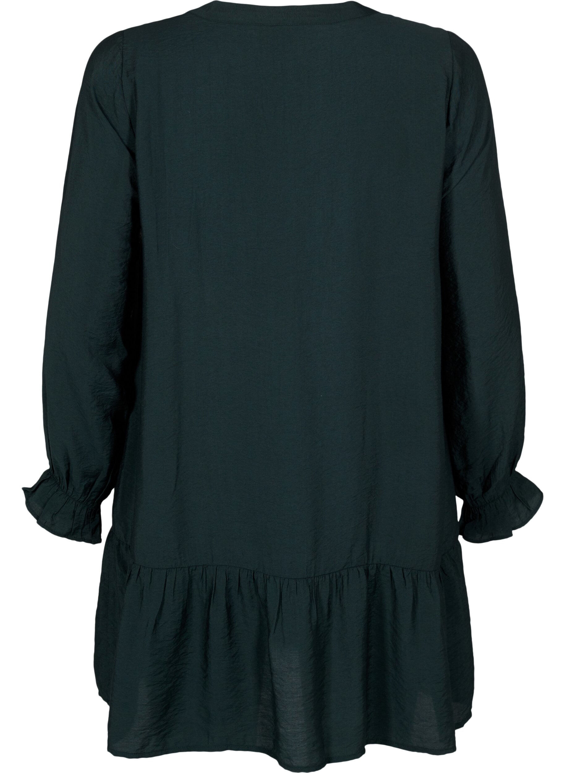 Zizzi Korte jurk met stiksels en knopen, Scarab, Packshot image number 1