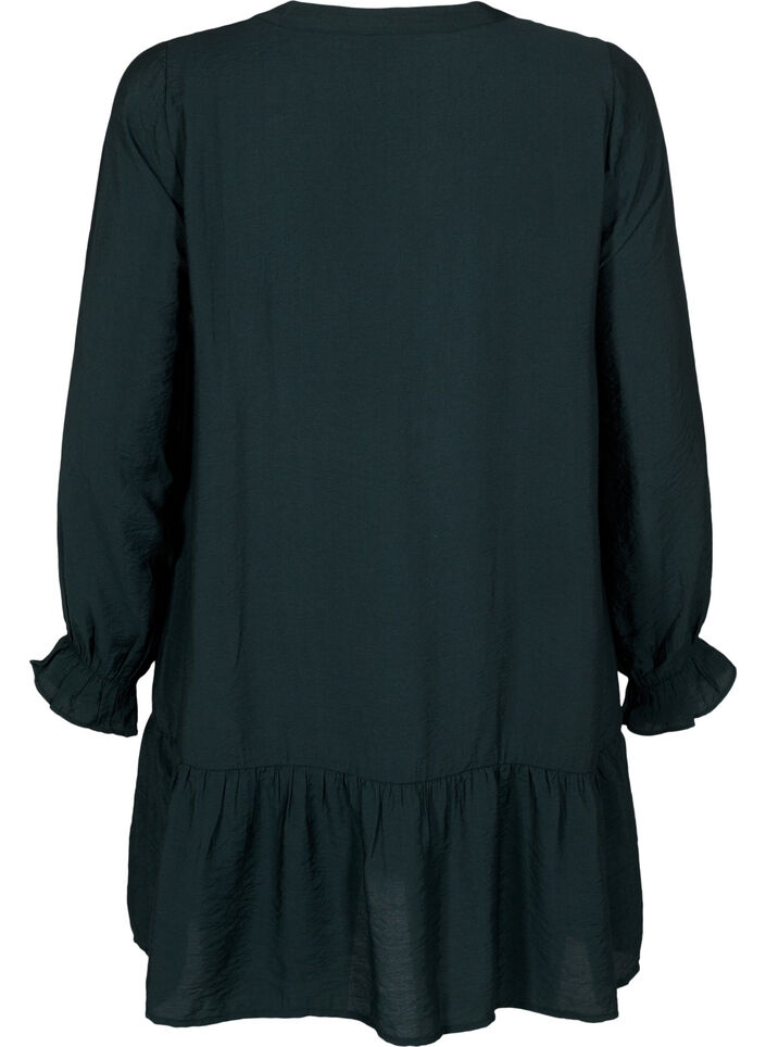 Korte jurk met stiksels en knopen, Scarab, Packshot image number 1