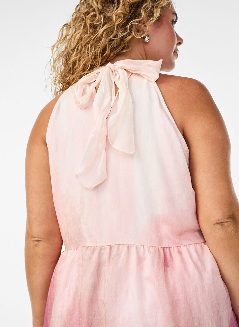 Midi halterjurk, Roze, Model image number 2