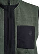 Sportieve teddy bodywarmer met zakken, Thyme, Packshot image number 2