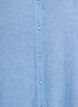 Lang shirt in linnen en viscose, Blauw, Packshot image number 2