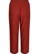 Wijde linnen en viscose broek, Rood, Packshot image number 1