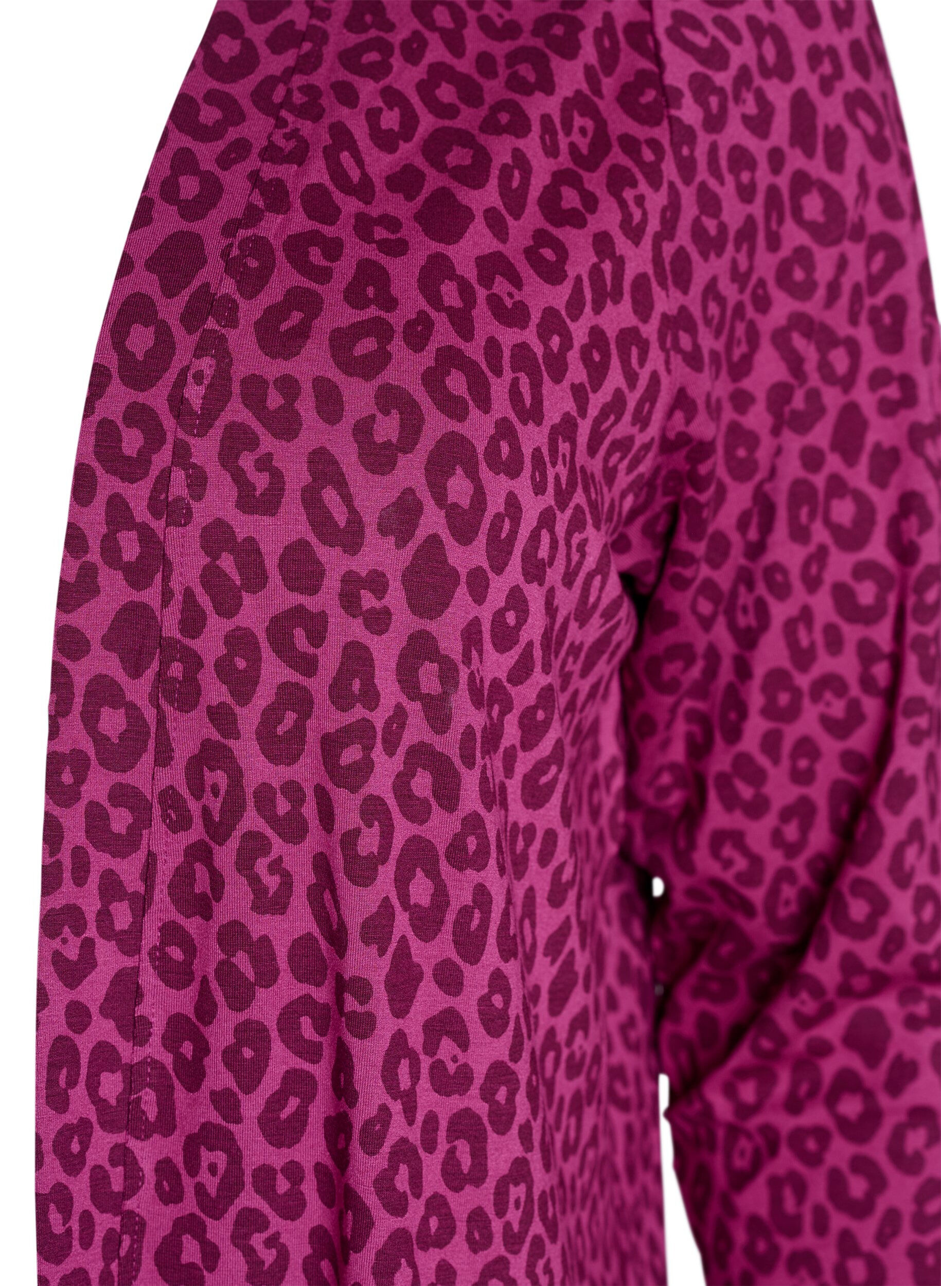 Zizzi Korte kimono in viscose, Roze, Packshot image number 2