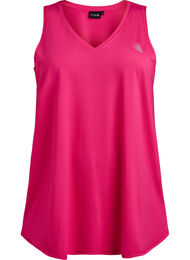 Workout top met V-hals, Roze