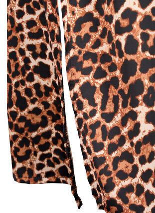 Rok met luipaardprint en splitten, Leopard AOP, Packshot image number 3
