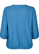 Blouse met textuur en 3/4 mouwen, Blauw, Packshot image number 1