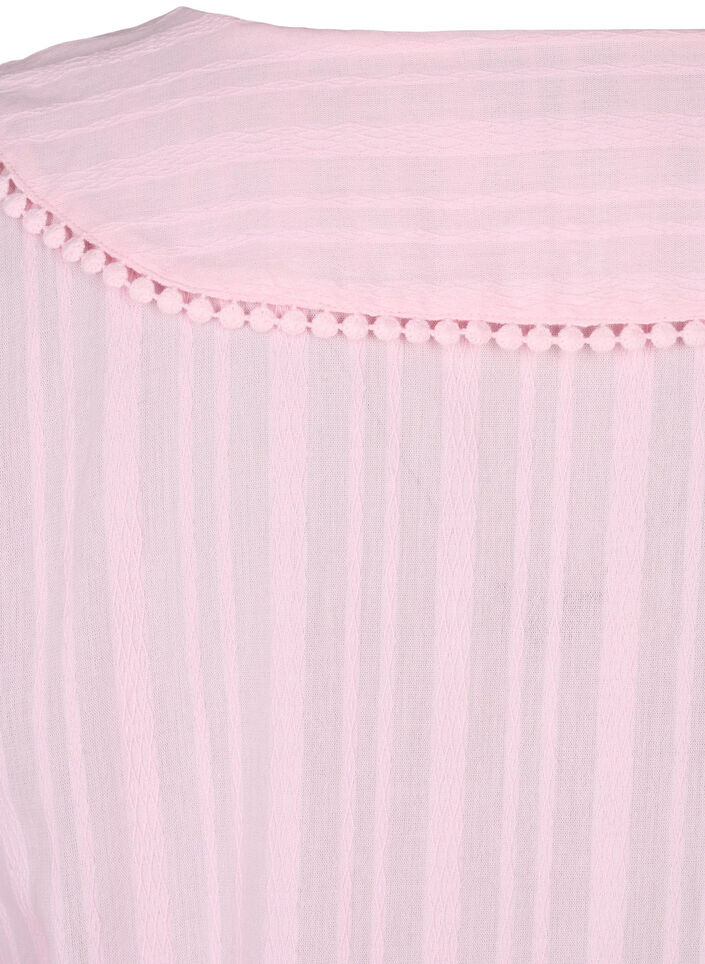 Katoen-viscosemix jurk met 3/4 mouwen, Almond Blossom, Packshot image number 4