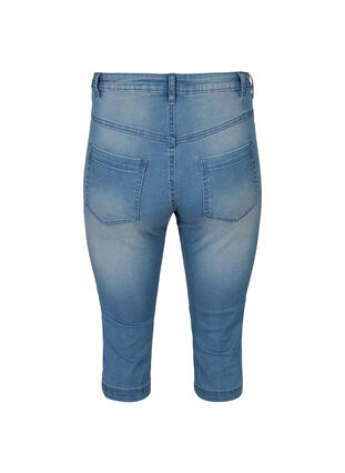 High waist Amy capri jeans met super slim fit, Light blue denim, Packshot image number 1