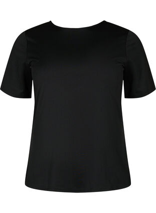 Omkeerbare blouse met trekkoord, Black, Packshot image number 3