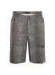 Luipaardprint denim bermuda shorts, Bruin, Packshot image number 0