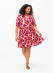 Katoenen jurk met bloemenprint, Pink AOP Flower, Model image number 2