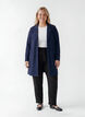 Lange jas met zakken, Blauw, Model image number 1