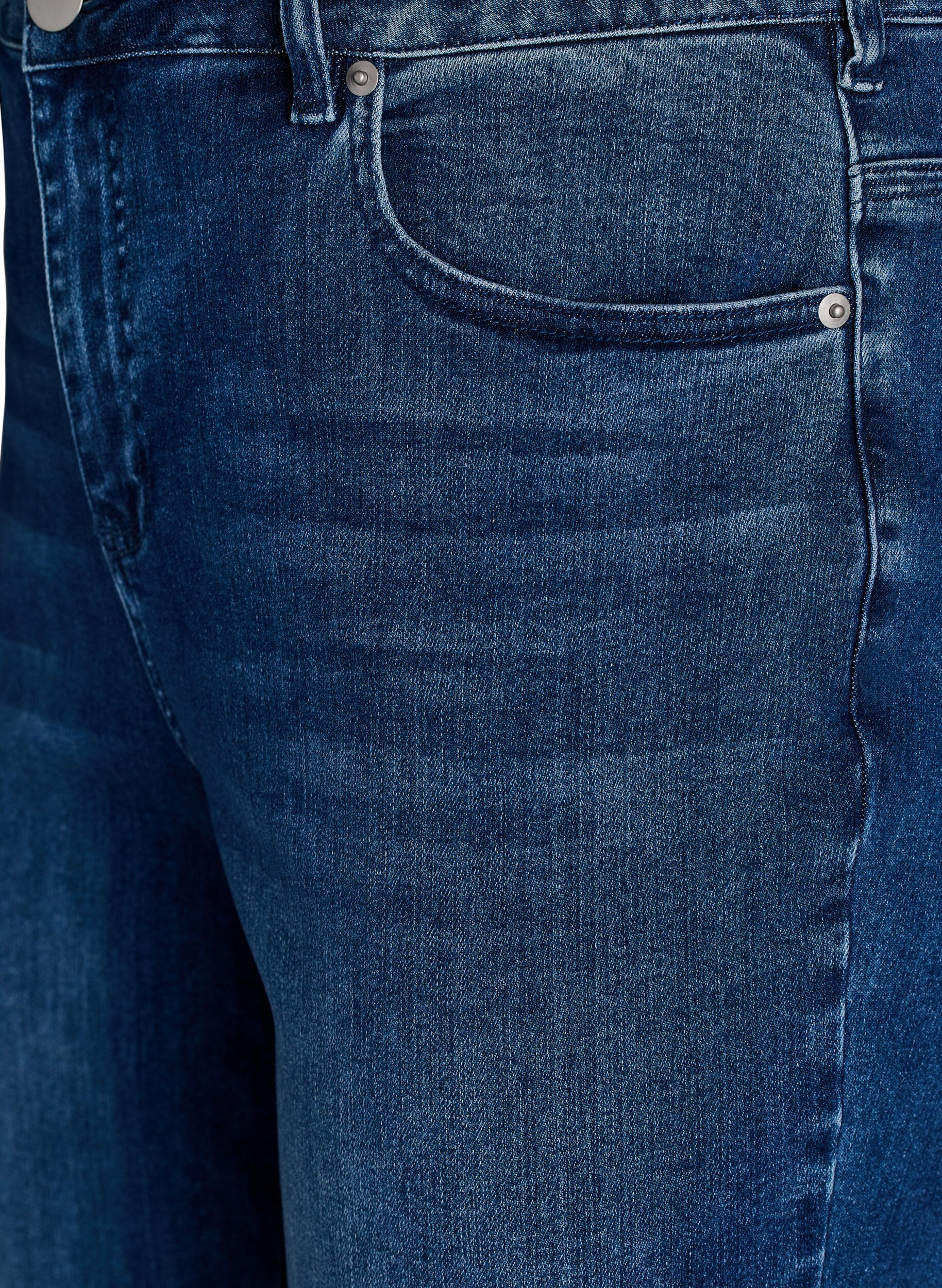Zizzi High-waist bootcut jeans, Blauw, Packshot image number 2