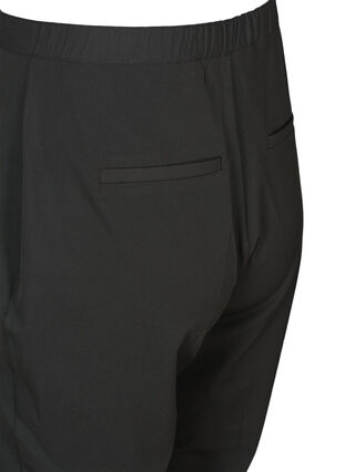 Klassieke broek met elastiek in de taille, Black, Packshot image number 3