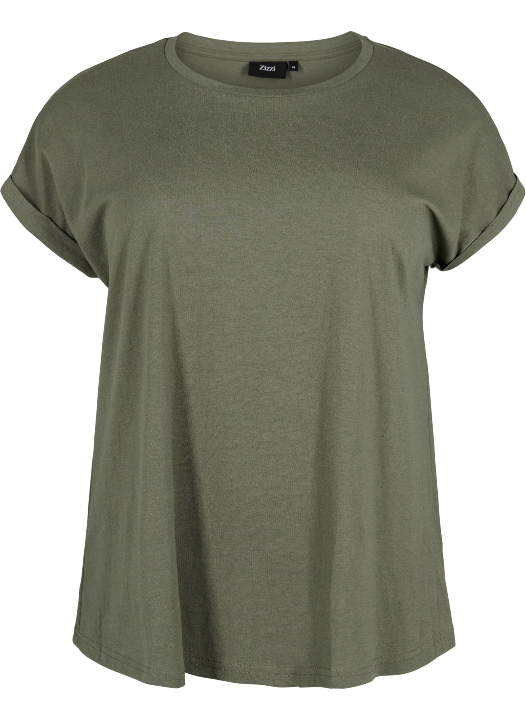 T-shirt met korte mouwen van katoenmix