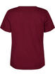 T-shirt van biologisch katoen met sportieve tekstprint, Rood, Packshot image number 1