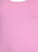 Effen gekleurd basic top in katoen, Roze, Packshot image number 2