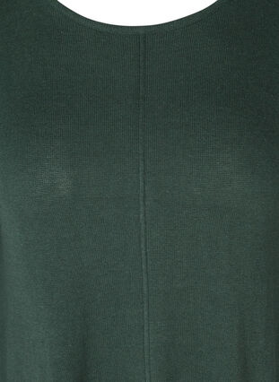 Gebreide blouse met a-lijn, Darkest Spruce, Packshot image number 2