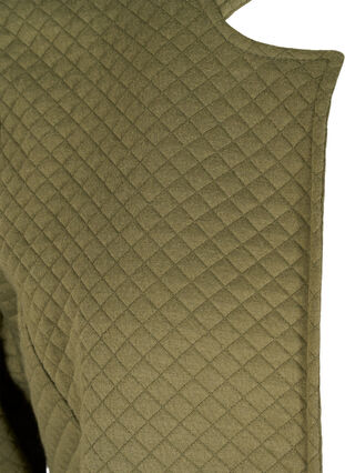 Open vest in een gewatteerd patroon, Ivy Green, Packshot image number 2